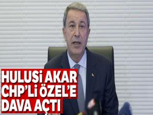Hulusi Akar, CHP'li Özel hakkında suç duyurusunda bulundu
