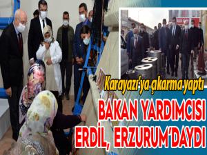 İçişleri Bakan Yardımcısı Erdil, Erzurumda incelemelerde bulundu