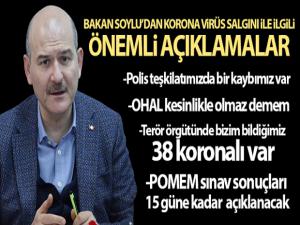 İçişleri Bakanı Soylu: 'Türkiye'nin kamu düzeninde en ufak bir sorun söz konusu değil'