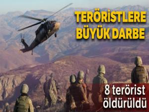 İçişleri Bakanlığı açıkladı: Şırnak'ta 8 terörist etkisiz hale getirildi