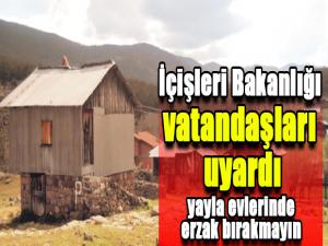 İçişleri Bakanlığı vatandaşları uyardı