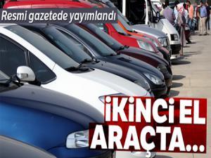 İkinci el araçta KDV düzenlemesi Resmi Gazete'de