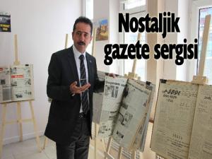 İl Halk Kütüphanesinde nostalji gazete sergisi