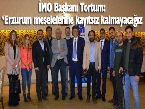 İMO Başkanı Tortum ve yönetim kurulu üyeleri, basın mensupları ile bir araya geldi