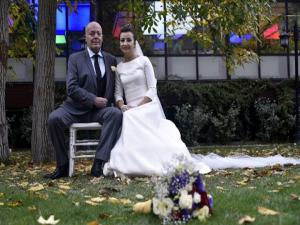 İtalyan ve Bulgar çift 15 yıl önce tanıştıkları Gümüşhane'de nikah kıydı