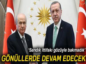 İttifak gönüllerde devam edecek