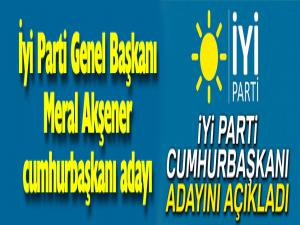 İYİ Parti cumhurbaşkanı adayını açıkladı