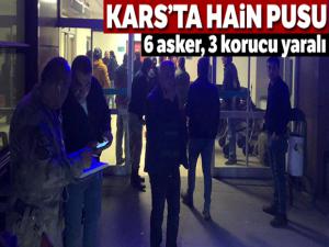 Kars Kağızman'da hain pusu: 6 asker, 3 korucu yaralı