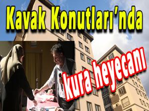 Kavak Konutlarında kura heyecanı