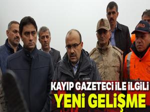 Kayıp gazetecinin ayakkabısı dere kenarında bulundu