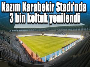 Kazım Karabekir Stadında 3 bin koltuk yenilendi