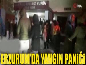 Kız öğrenci yurdunda yangın paniği