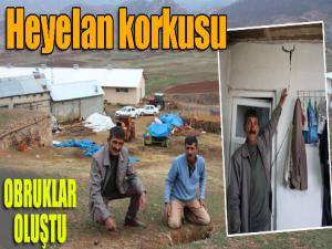 Köylülerin heyelan korkusu