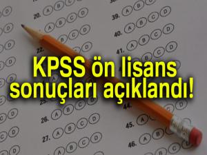 KPSS ön lisans sonuçları açıklandı 
