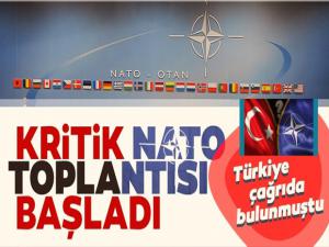 KRİTİK  NATO  TOPLANTISI BAŞLADI