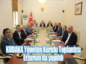 KUDAKA Yönetim Kurulu Toplantısı Erzurumda yapıldı