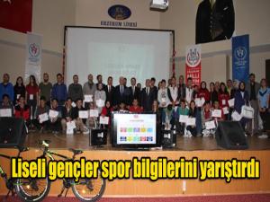 Liseli gençler spor bilgilerini yarıştırdı