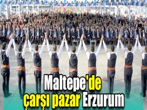 Maltepe'de çarşı pazar Erzurum