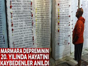 Marmara Depremi'nin 20. yıldönümü Yalova'da anıldı