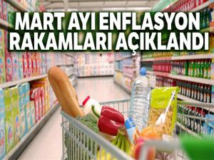 Mart ayı enflasyon rakamları açıklandı