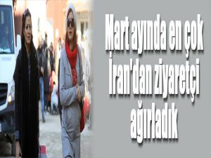 Mart ayında en çok İran'dan ziyaretçi ağırladık