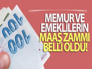 Memur ve emeklilerin maaş zammı belli oldu