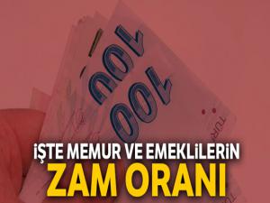 Memur ve emeklilerin zam oranı belli oldu