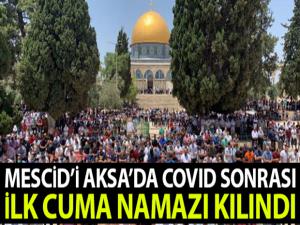 Mescid-i Aksa'da ilk cuma namazı kılındı