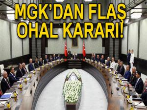 MGK: 'Hükümete olağan üstü halin uzatılması tavsiyesinde bulunulması kararlaştırıldı'