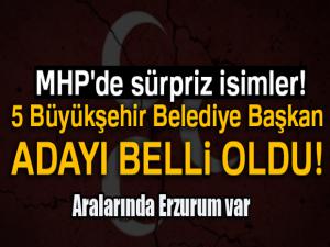 MHP'de 5 Büyükşehir Belediye Başkan adayı belli oldu!