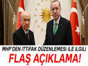 MHP'den ittifak düzenlemesi ile ilgili flaş açıklama!