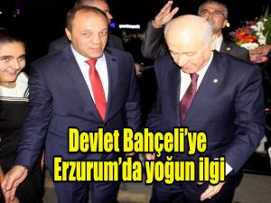 MHP Genel Başkanı Bahçeliye Erzurumda yoğun ilgi