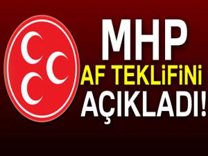 MHP'li Fethi Yıldız MHP'nin af teklifini açıkladı