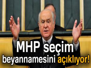 MHP seçim beyannamesini açıklıyor