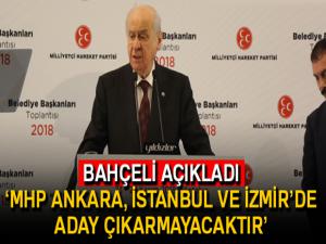 MHP üç büyükşehirde aday çıkarmayacak