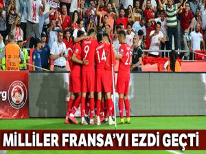 Milliler son dünya şampiyonu Fransa'yı ezdi geçti : Türkiye 2-0 Fransa