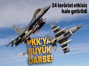 MSB: '24 PKK'lı bölücü terörist etkisiz hale getirildi'