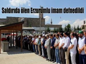 Müftülükteki saldırıda hayatını kaybeden 5 kişiden Erzurumlu imam son yolculuğuna uğurlandı