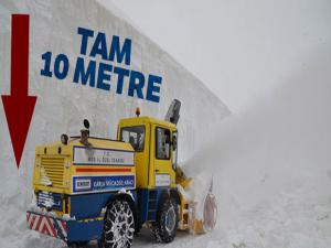 Muş'ta kar kalınlığı 10 metreye ulaştı