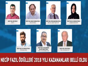 Necip Fazıl Ödülleri 2018 yılı kazananları belli oldu