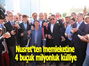 Nusretten memleketine 4 buçuk milyonluk külliye