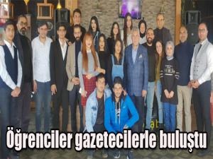 Öğrenciler gazetecilerle buluştu