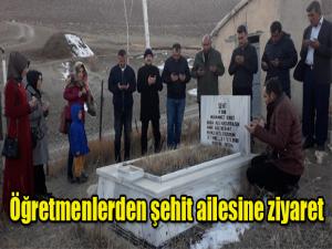 Öğretmenlerden şehit ailesine ziyaret