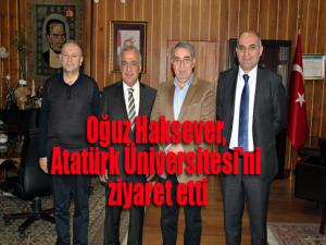 Oğuz Haksever, Atatürk Üniversitesinde öğrencilerle biraraya geldi