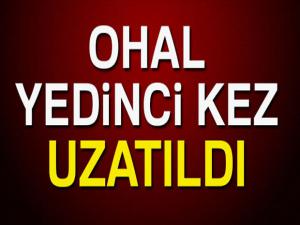 OHAL yedinci kez uzatıldı