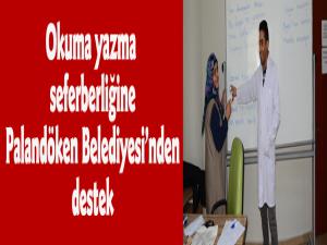 Okuma yazma seferberliğine Palandöken Belediyesinden büyük destek