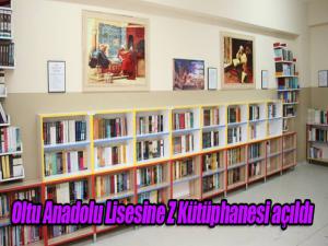 Oltu Anadolu Lisesine Z Kütüphanesi açıldı