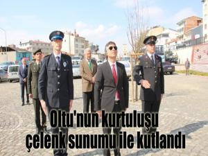 Oltu'nun kurtuluşu çelenk sunumu ile kutlandı