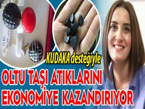 Oltu taşı atıkları yeniden işlenerek ekonomiye kazandırılıyor