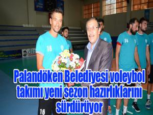 Palandöken Belediyesi voleybol takımı yeni sezon hazırlıklarını sürdürüyor